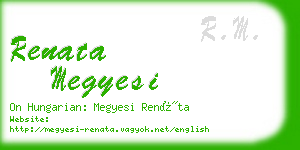 renata megyesi business card